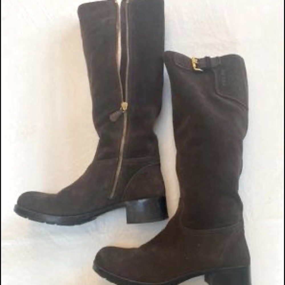 Vintage Prada Logo AW1999 Suede Boots